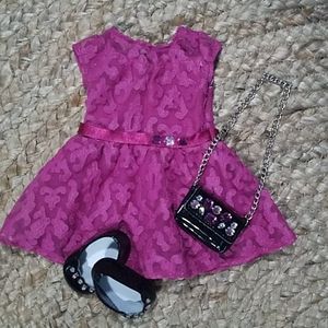 American Girl 18" Doll Merry Magenta Outfit